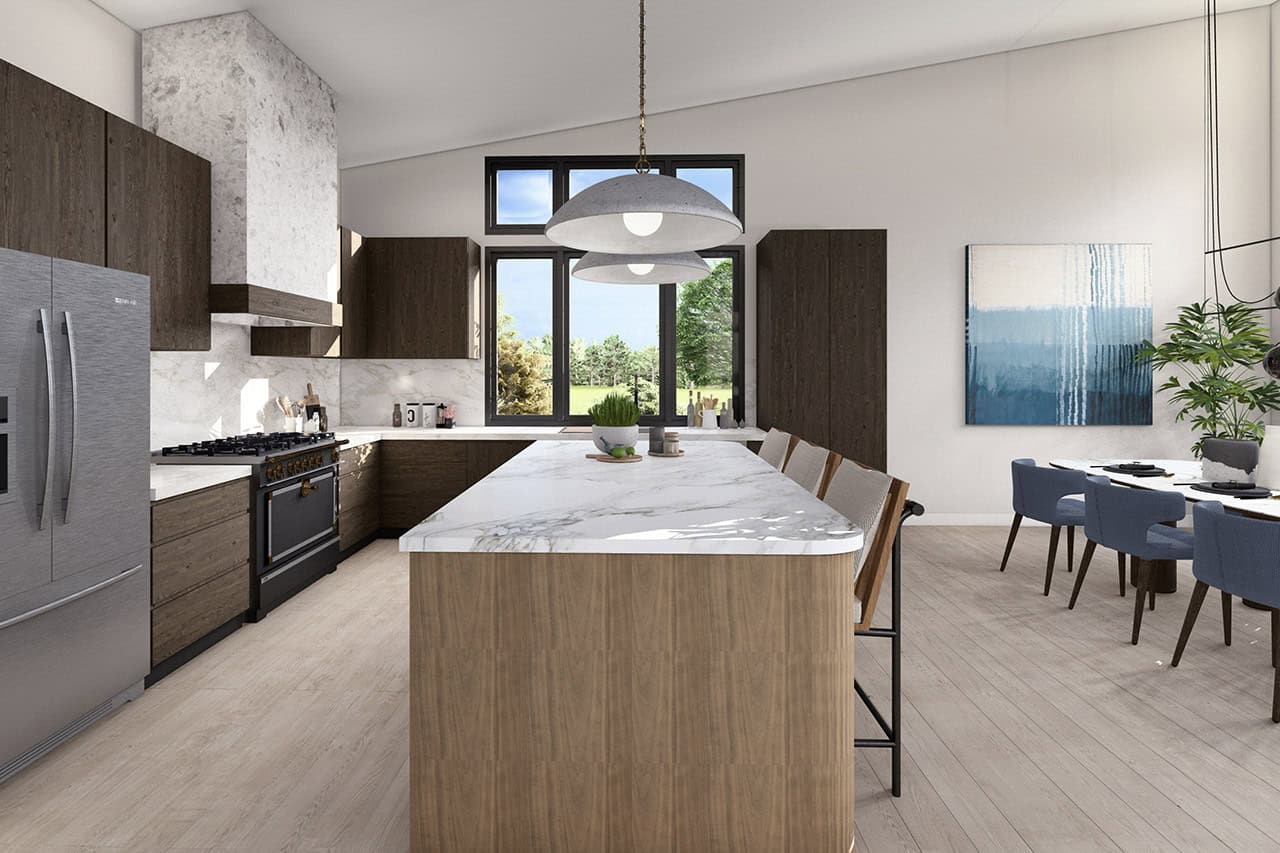 Kitchen: Kitchen Island of this 3-Bedroom,3013 Sq Ft Plan -108-2141