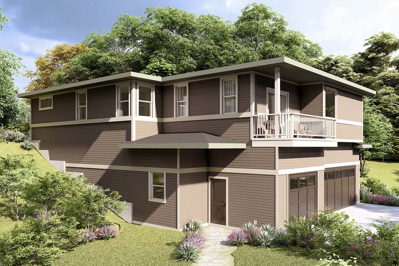 Right Side View of this 3-Bedroom,2365 Sq Ft Plan -108-2143