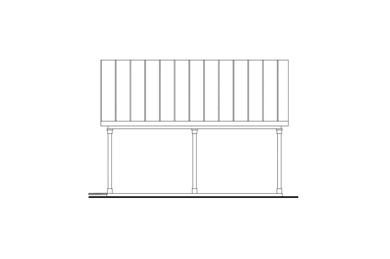 Home Plan Left Elevation of this 0-Bedroom,1 Sq Ft Plan -108-2144