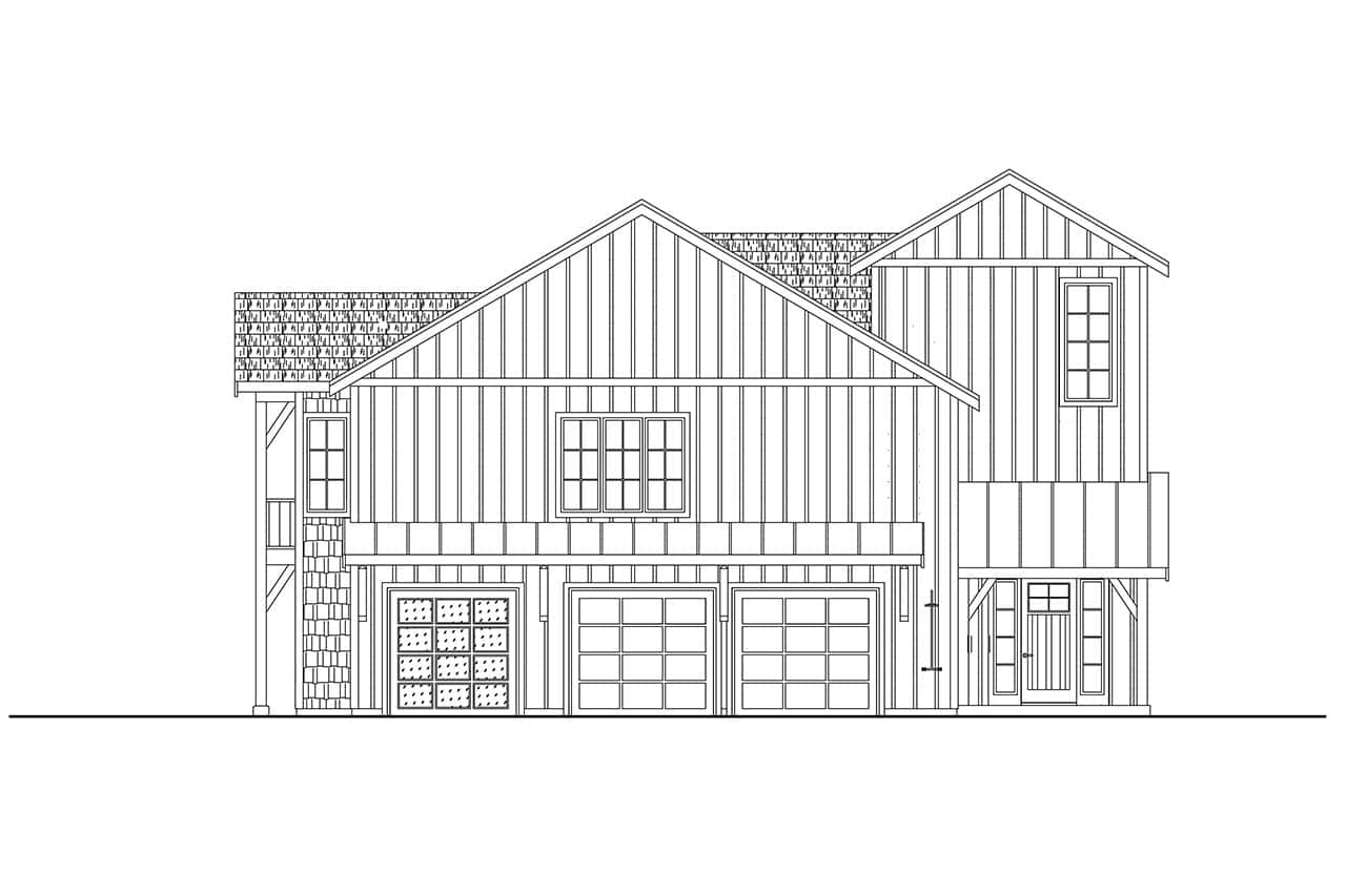Home Plan Front Elevation of this 4-Bedroom,4401 Sq Ft Plan -108-2147