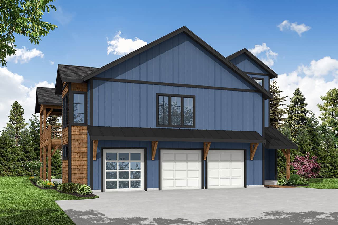 Left Side View of this 4-Bedroom,4401 Sq Ft Plan -108-2147