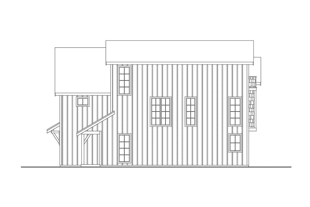 Home Plan Right Elevation of this 4-Bedroom,4401 Sq Ft Plan -108-2147