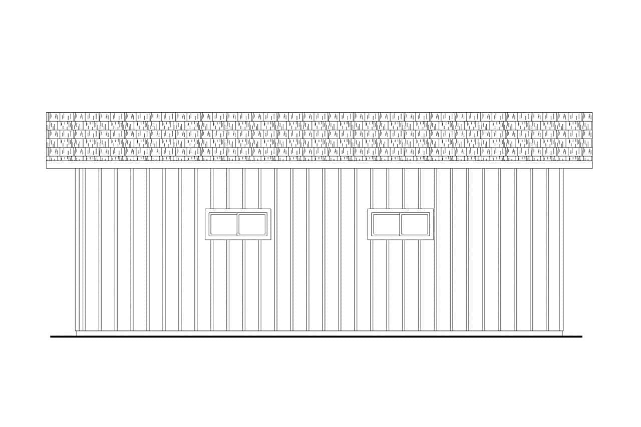 Home Plan Left Elevation of this 0-Bedroom,1 Sq Ft Plan -108-2150