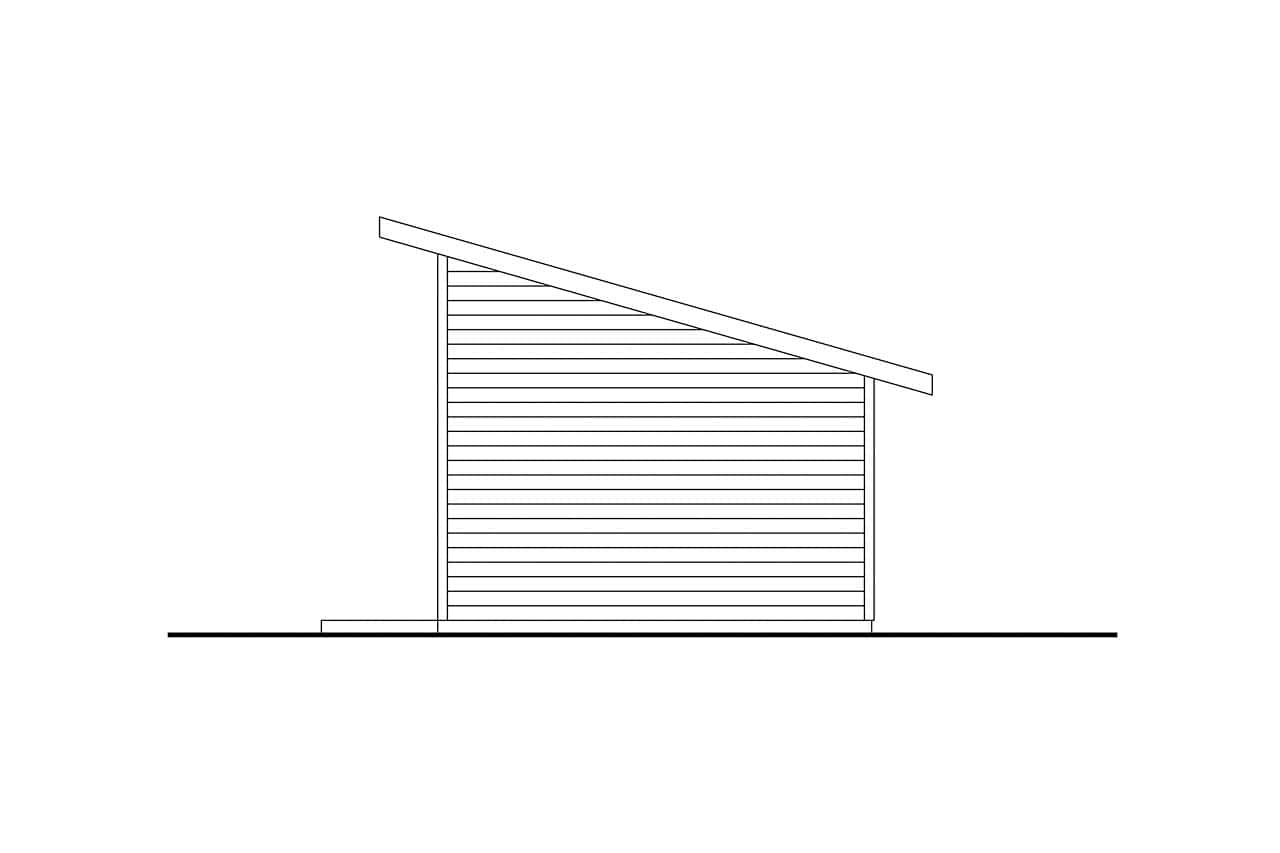 Home Plan Right Elevation of this 0-Bedroom,375 Sq Ft Plan -108-2151