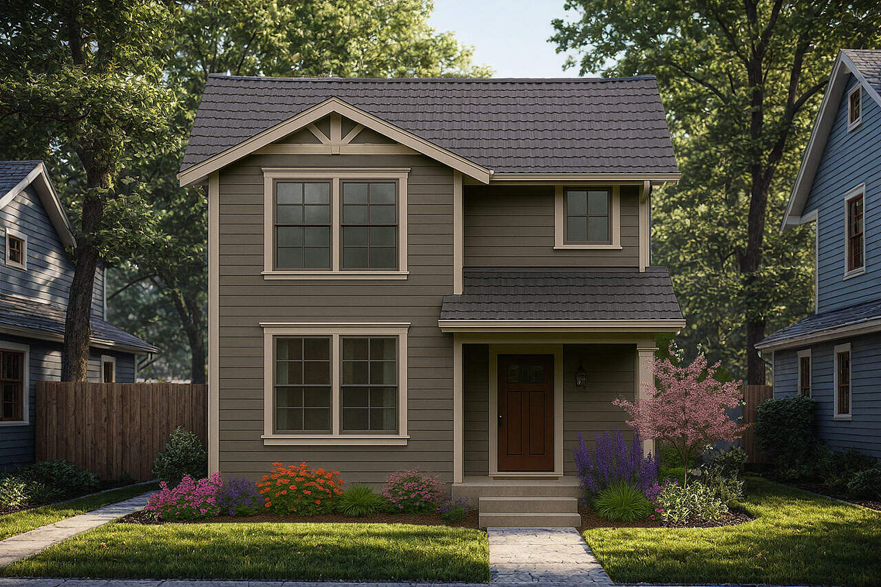 Front View of this 3-Bedroom,1557 Sq Ft Plan -108-2154