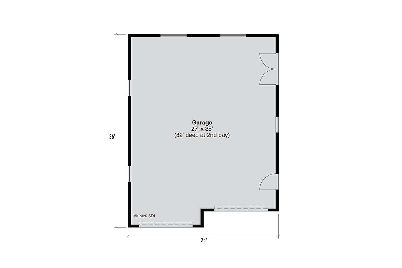 Garage of Garage Plan #108-2156