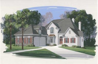 4-Bedroom, 3264 Sq Ft Cape Cod House Plan - 109-1004 - Front Exterior