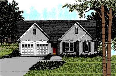 3-Bedroom, 1387 Sq Ft Country House Plan - 109-1025 - Front Exterior