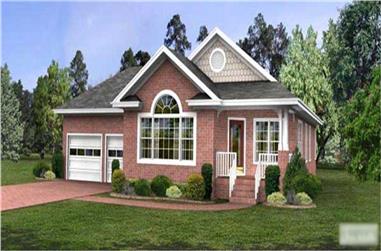 3-Bedroom, 1343 Sq Ft Bungalow House Plan - 109-1026 - Front Exterior