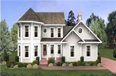 4-Bedroom, 1897 Sq Ft Traditional Home Plan - 109-1040 - Main Exterior
