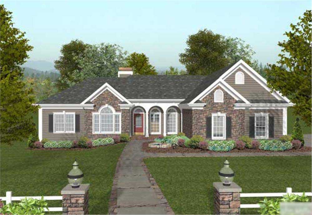 Country Craftsman Home  with 4 Bedrms 2000  Sq  Ft  Plan  