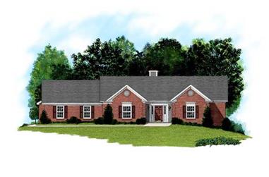 3-Bedroom, 2098 Sq Ft Ranch House Plan - 109-1058 - Front Exterior