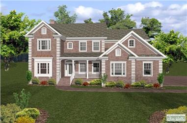 4-Bedroom, 2760 Sq Ft Traditional Home Plan - 109-1068 - Main Exterior