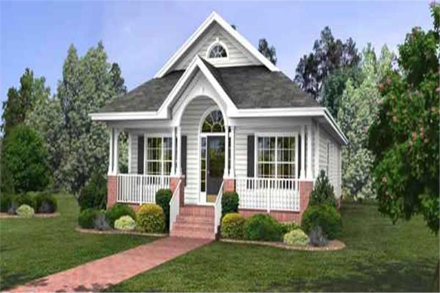 3-Bedroom, 1420 Sq Ft Small House Plans - 109-1078 - Front Exterior