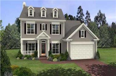 3-Bedroom, 1695 Sq Ft House Plan - 109-1080 - Front Exterior