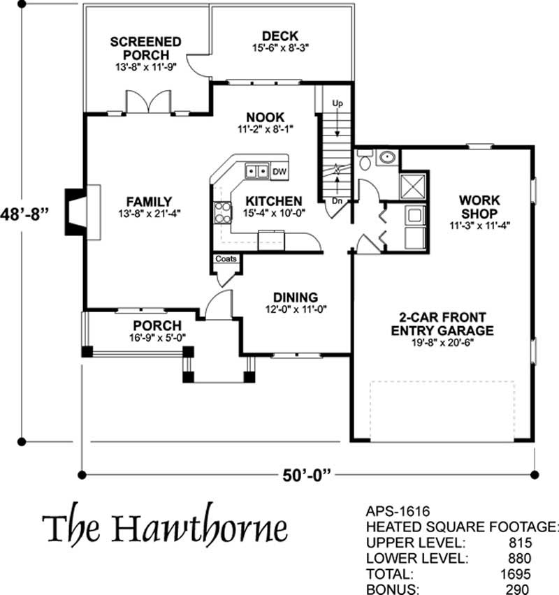 Floor Plan First Story of Plan #109-1080
