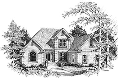3-Bedroom, 2653 Sq Ft Traditional House Plan - 109-1095 - Front Exterior