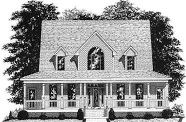 3-Bedroom, 2239 Sq Ft Country House Plan - 109-1109 - Front Exterior
