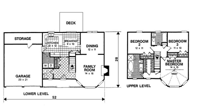 Floor Plan First Story of Country Plan #109-1130