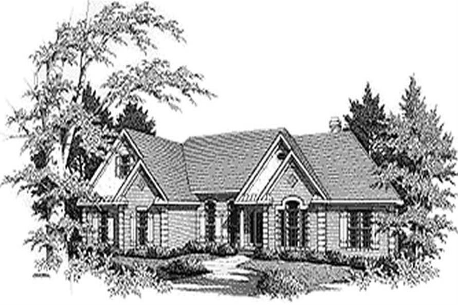 3-Bedroom, 2290 Sq Ft Ranch House Plan - 109-1139 - Front Exterior