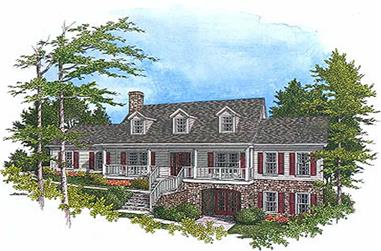 3-Bedroom, 2356 Sq Ft Cape Cod House Plan - 109-1167 - Front Exterior