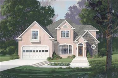 3-Bedroom, 2504 Sq Ft French Home Plan - 109-1168 - Main Exterior