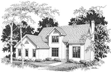 4-Bedroom, 2292 Sq Ft French House Plan - 109-1169 - Front Exterior
