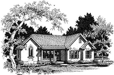 4-Bedroom, 2112 Sq Ft Colonial Home Plan - 109-1172 - Main Exterior