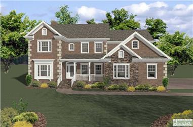 4-Bedroom, 2698 Sq Ft Traditional Home Plan - 109-1190 - Main Exterior