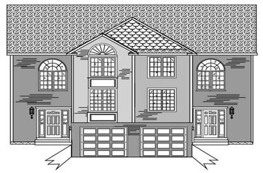 3-Bedroom, 3046 Sq Ft Multi-Unit House Plan - 110-1022 - Front Exterior