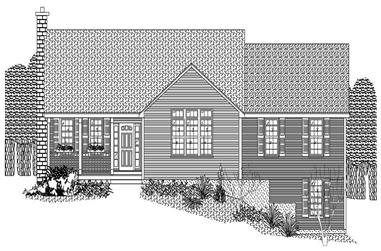 2-Bedroom, 1800 Sq Ft Country Home Plan - 110-1030 - Main Exterior