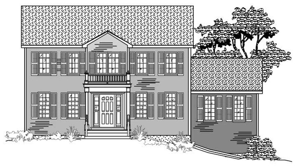 Black and white never looked so good until you've seen these Colonial House Plans.