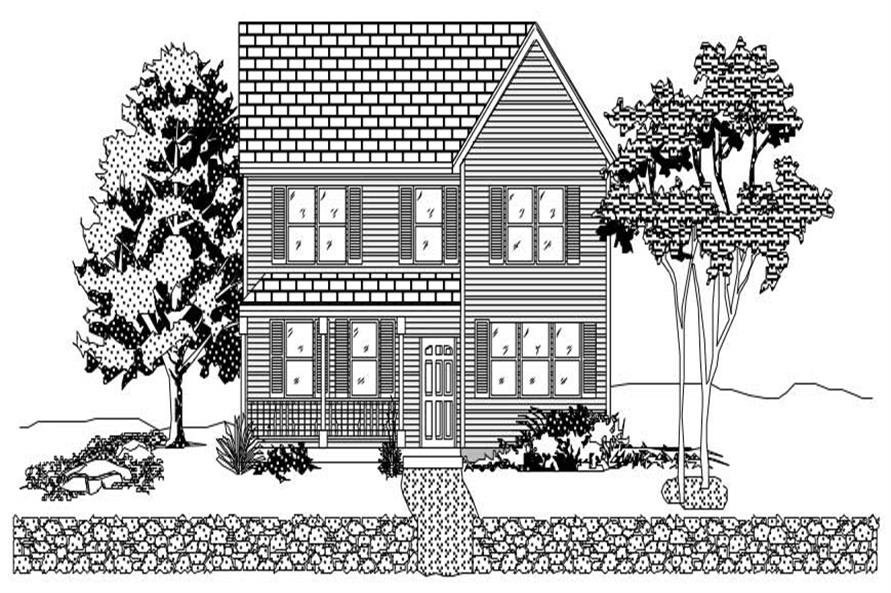 3-Bedroom, 1646 Sq Ft Country House Plan - 110-1141 - Front Exterior