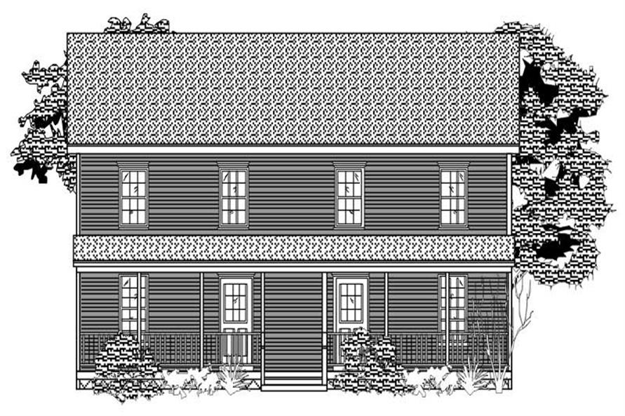 2-Bedroom, 2094 Sq Ft Colonial House Plan - 110-1169 - Front Exterior