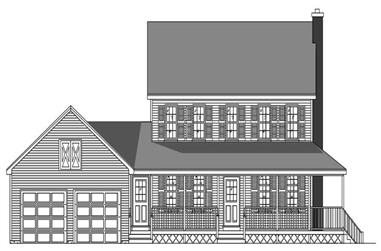 3-Bedroom, 1762 Sq Ft Country House Plan - 110-1190 - Front Exterior