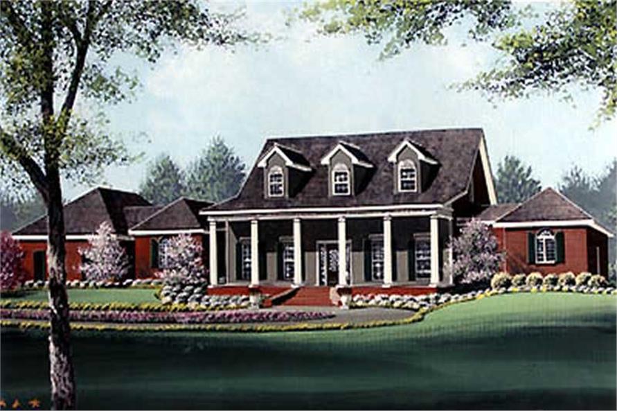 4-Bedroom, 3723 Sq Ft Colonial Home Plan - 113-1012 - Main Exterior