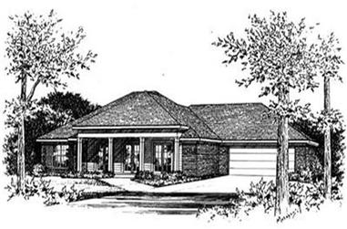 3-Bedroom, 1491 Sq Ft Country House Plan - 113-1015 - Front Exterior