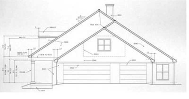 Home Plan Right Elevation of this 3-Bedroom,2526 Sq Ft Plan -113-1018