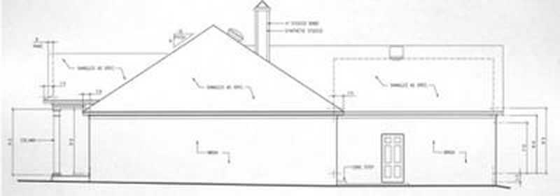 Home Plan Right Elevation of this 3-Bedroom,1848 Sq Ft Plan -113-1021