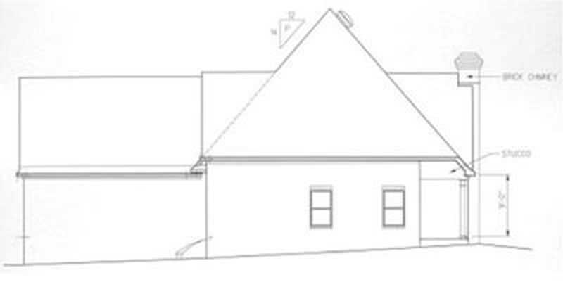 Home Plan Right Elevation of this 3-Bedroom,2430 Sq Ft Plan -113-1030