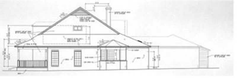 Home Plan Right Elevation of this 4-Bedroom,2625 Sq Ft Plan -113-1051