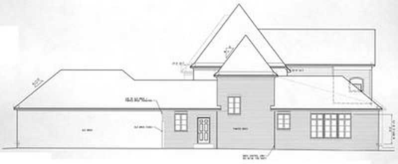 Home Plan Right Elevation of this 4-Bedroom,3682 Sq Ft Plan -113-1062