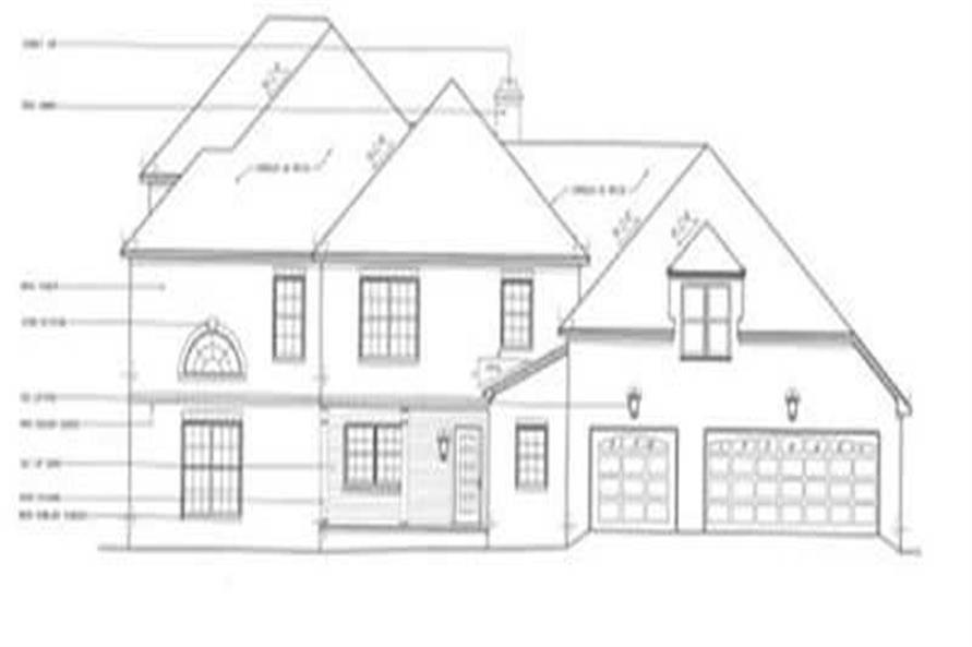 Home Plan Right Elevation of this 4-Bedroom,4357 Sq Ft Plan -113-1068