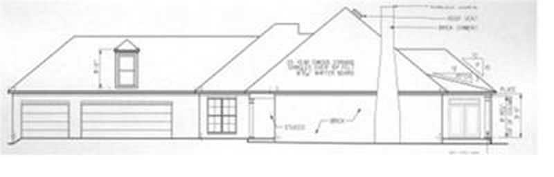 Home Plan Right Elevation of this 4-Bedroom,2812 Sq Ft Plan -113-1076