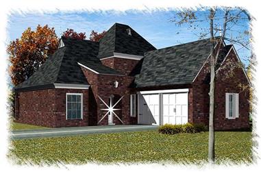 3-Bedroom, 2353 Sq Ft French Home Plan - 113-1098 - Main Exterior