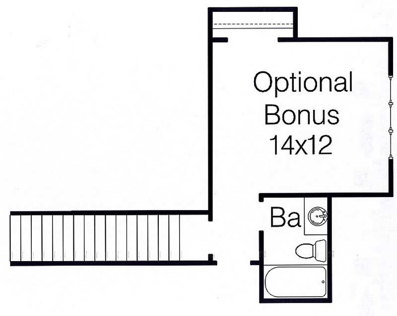 Bonus Room of Colonial Plan #113-1109
