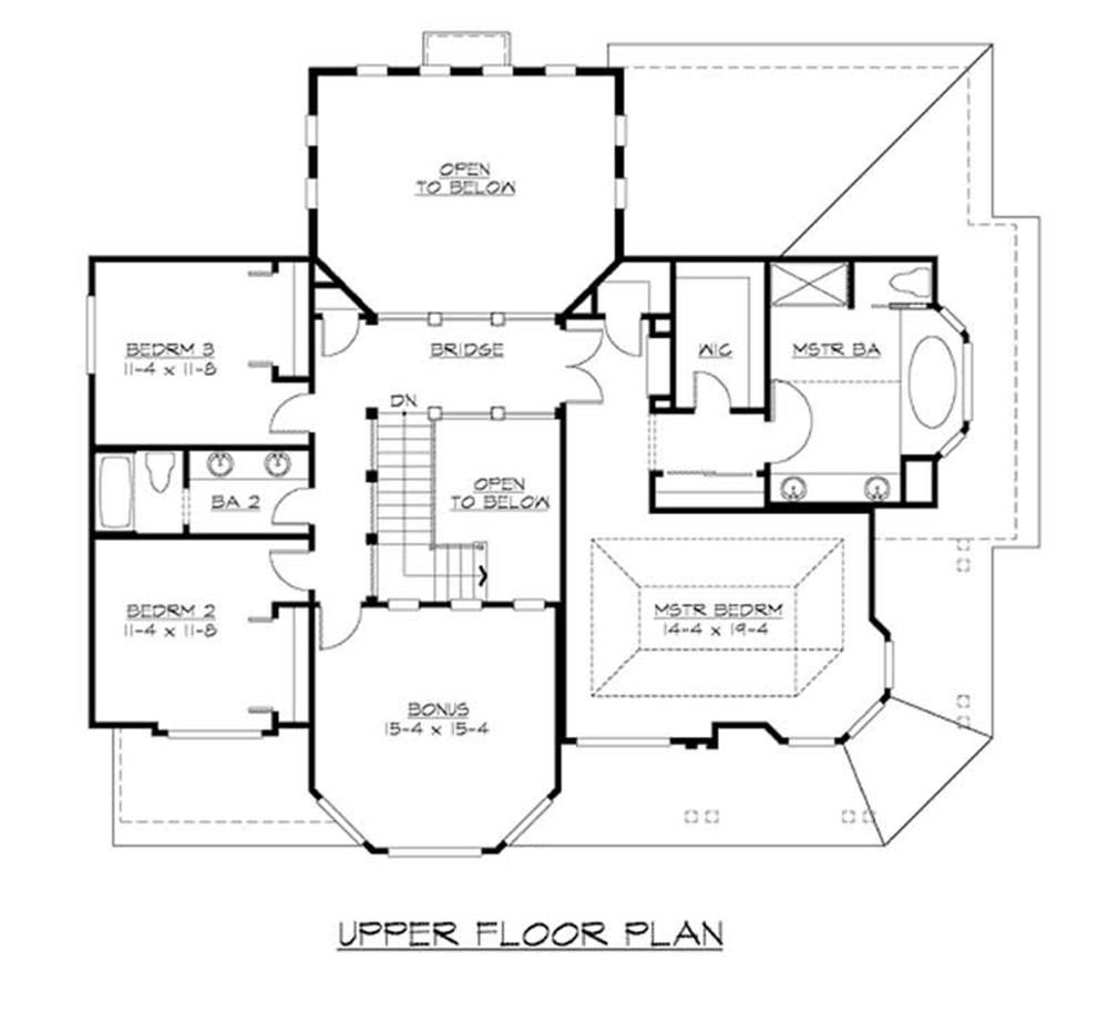  Craftsman  Home  Plan  with 3 Bedrooms 3130 Sq Ft House  Plan  