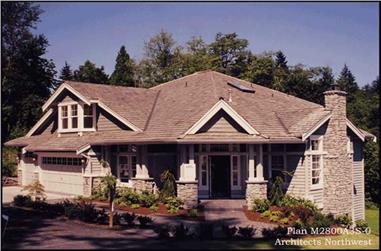 3-Bedroom, 2800 Sq Ft Country Home Plan - 115-1007 - Main Exterior