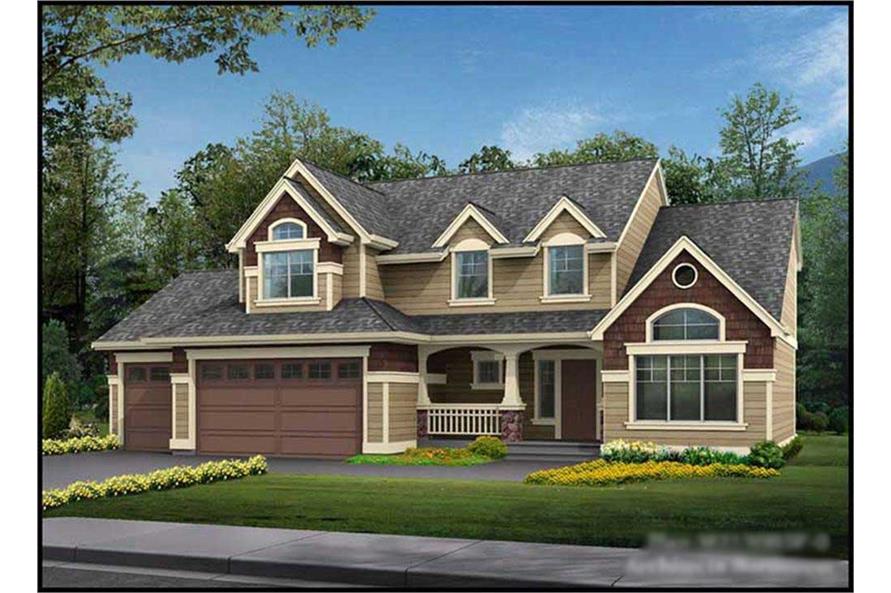 4-Bedroom, 2150 Sq Ft Cape Cod House Plan - 115-1071 - Front Exterior