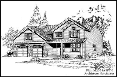 3-Bedroom, 2819 Sq Ft Ranch Home Plan - 115-1084 - Main Exterior